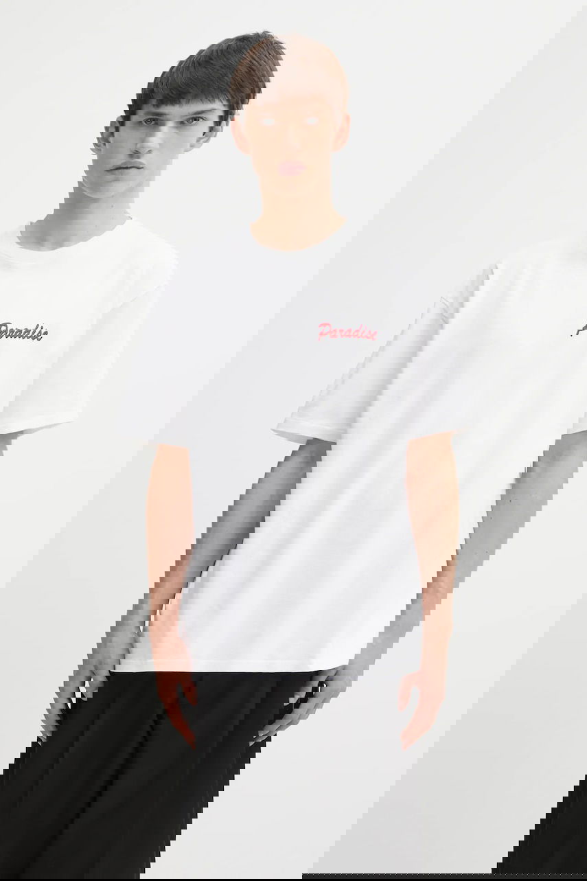 Тениска WACKO MARIA T-shirt with Paradise Print Бяло | 25FW.WMT.WT10, 0