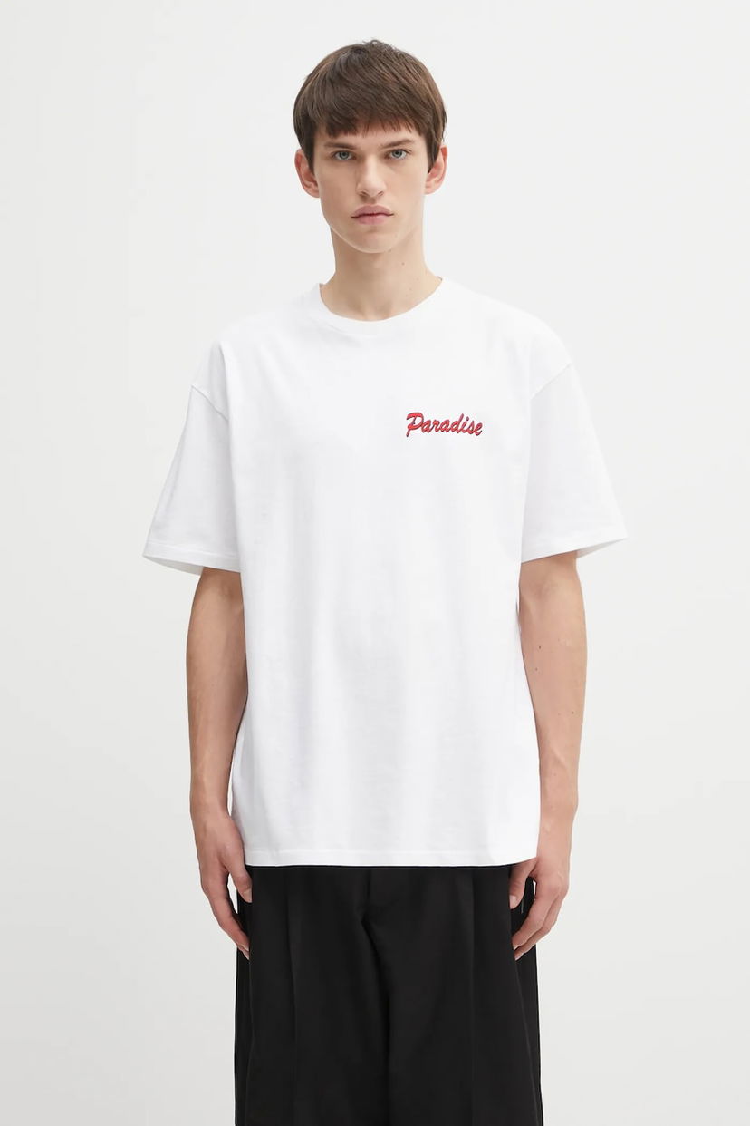 Тениска WACKO MARIA T-shirt with Paradise Print Бяло | 25FW.WMT.WT10