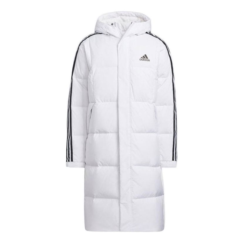Пухо яке adidas Originals Long Padded Parka Бяло | HN2098