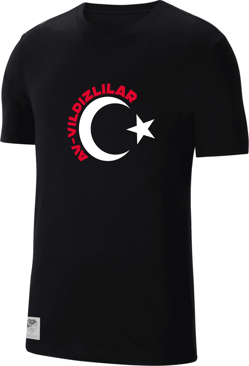 Тениска Nike TFF EC 2024 Ay-Yıldız Graphic T-Shirt Черно | tffscz0881-tffscz0881