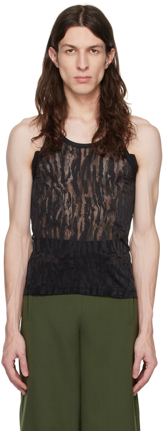 Потник Dion Lee Dion Lee Split Tank Top Черно | C3106R23, 0