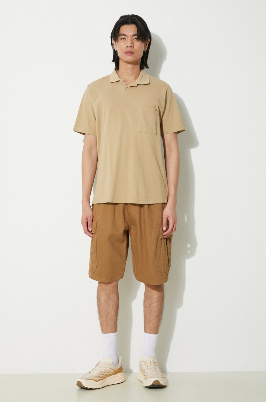 Поло тениска Universal Works Universal Works Vacation Polo Shirt Бежово | 30603.SUMMER.OAK, 1