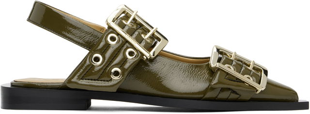 GANNI Buckle Flats