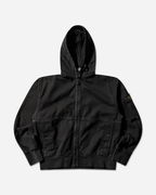 Organic Panama Cotton OLD Effect Hooded Zip Jacket