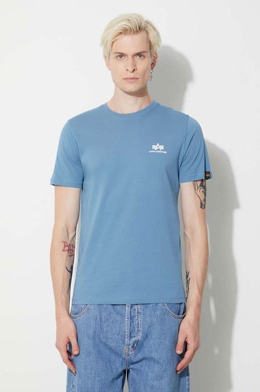 Тениска Alpha Industries Alpha Industries Basic Small Logo T-Shirt Синьо | 188505.538, 0