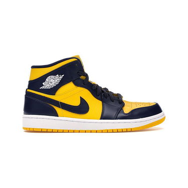 Кецове и обувки Jordan Air Jordan 1 Mid "Michigan" Жълто | 554724-707, 0