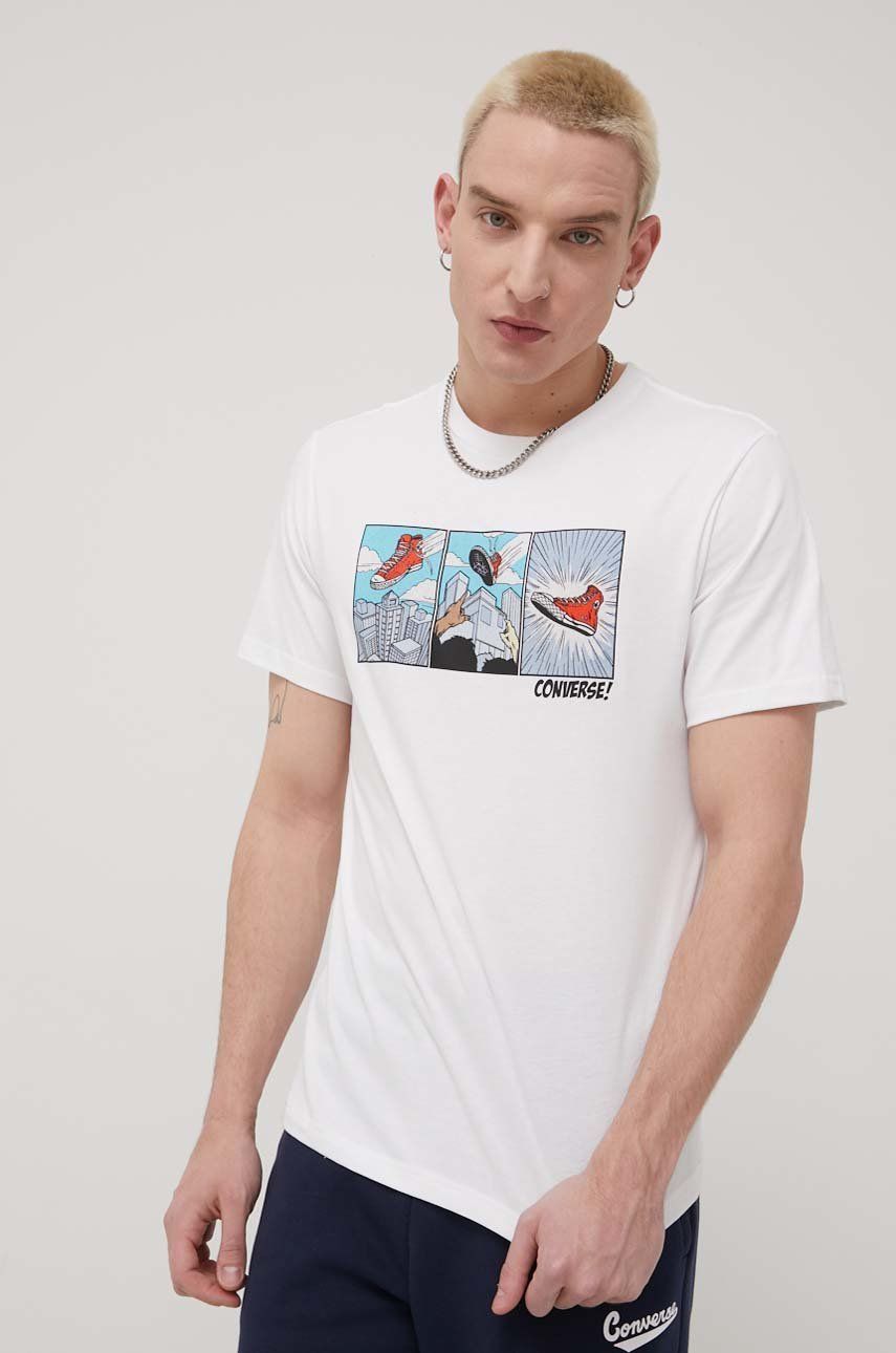 Тениска Converse Comic Graphic T-Shirt Бяло | 10022936.A01, 0