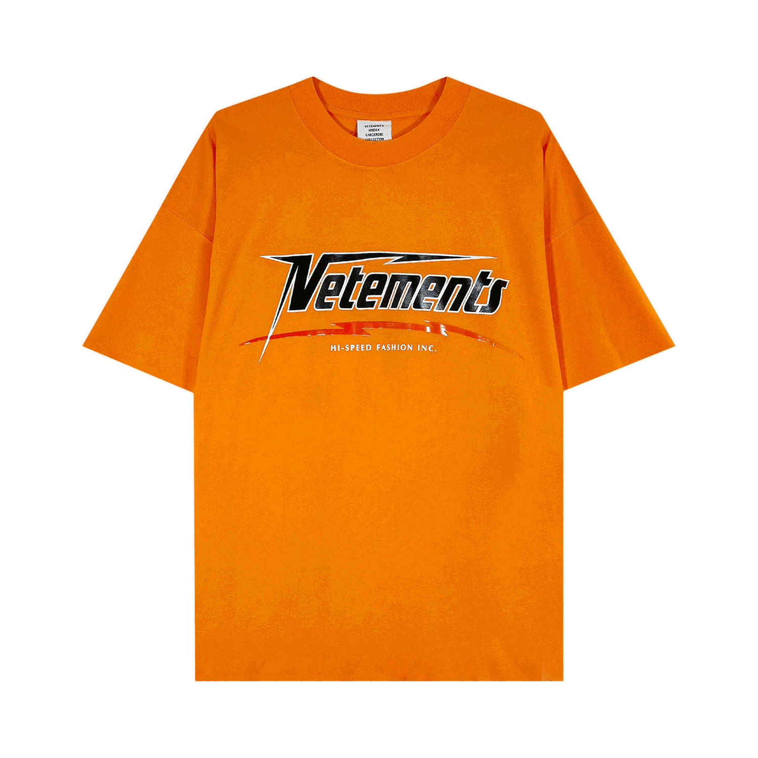 Тениска VETEMENTS Hi-Speed T-Shirt Оранжево
 | UA53TR630O NEON, 0