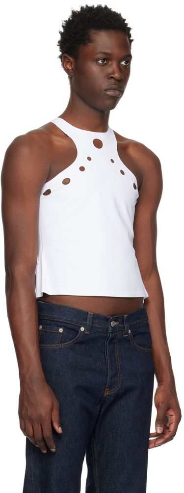 Потник Jean Paul Gaultier Gaultier Perforated Tank Бяло | 22/09-F-TO040L-J027, 1