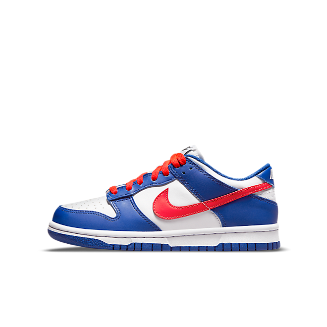 Кецове и обувки Nike Dunk Low "Mismatched Swoosh" GS Синьо | CW1590-104, 0