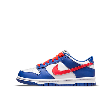 Кецове и обувки Nike Dunk Low "Mismatched Swoosh" GS Синьо | CW1590-104, 0