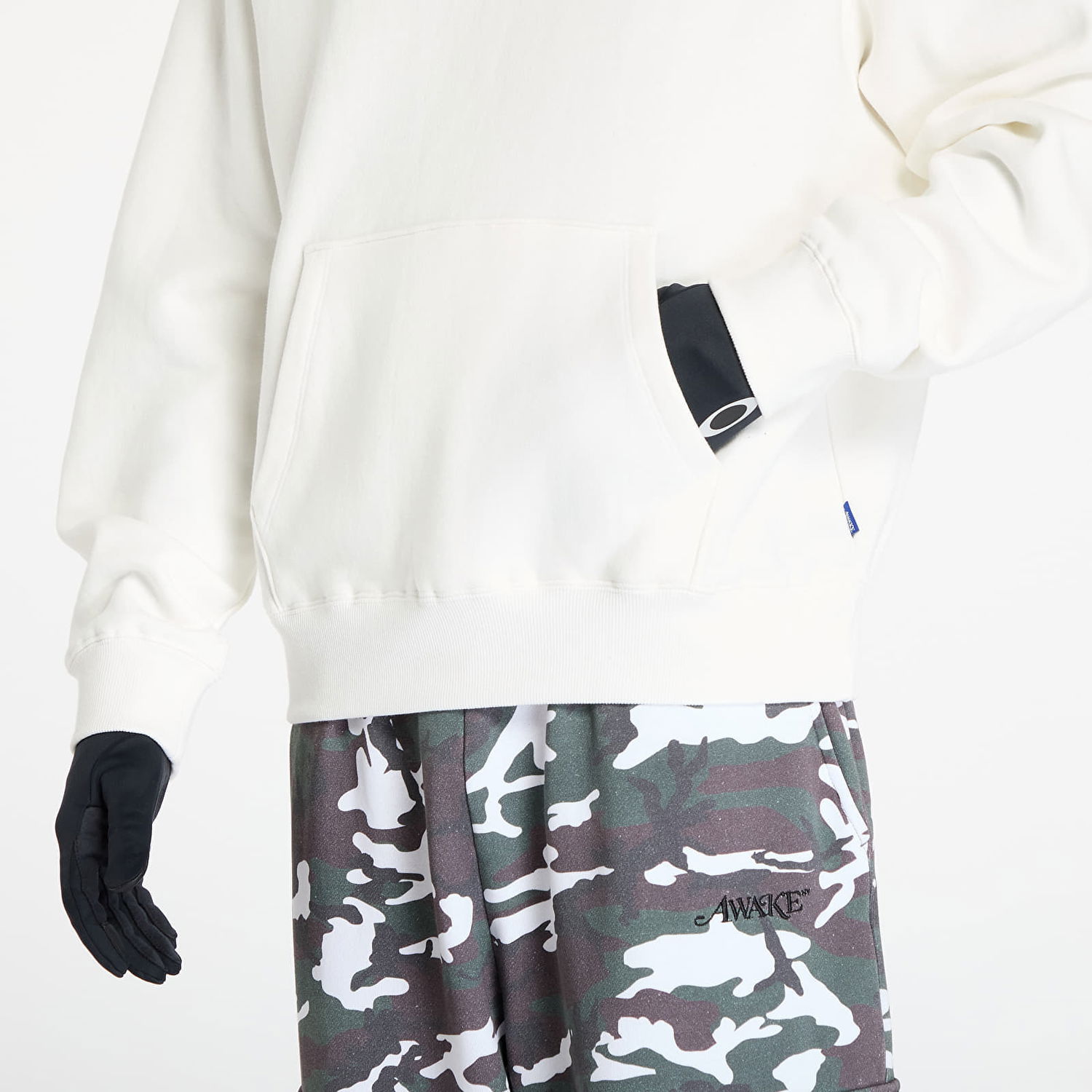 Суитчър Awake NY Twill Logo Hoodie Cream S Бяло | AWK-FW24-HD304-CRM, 1
