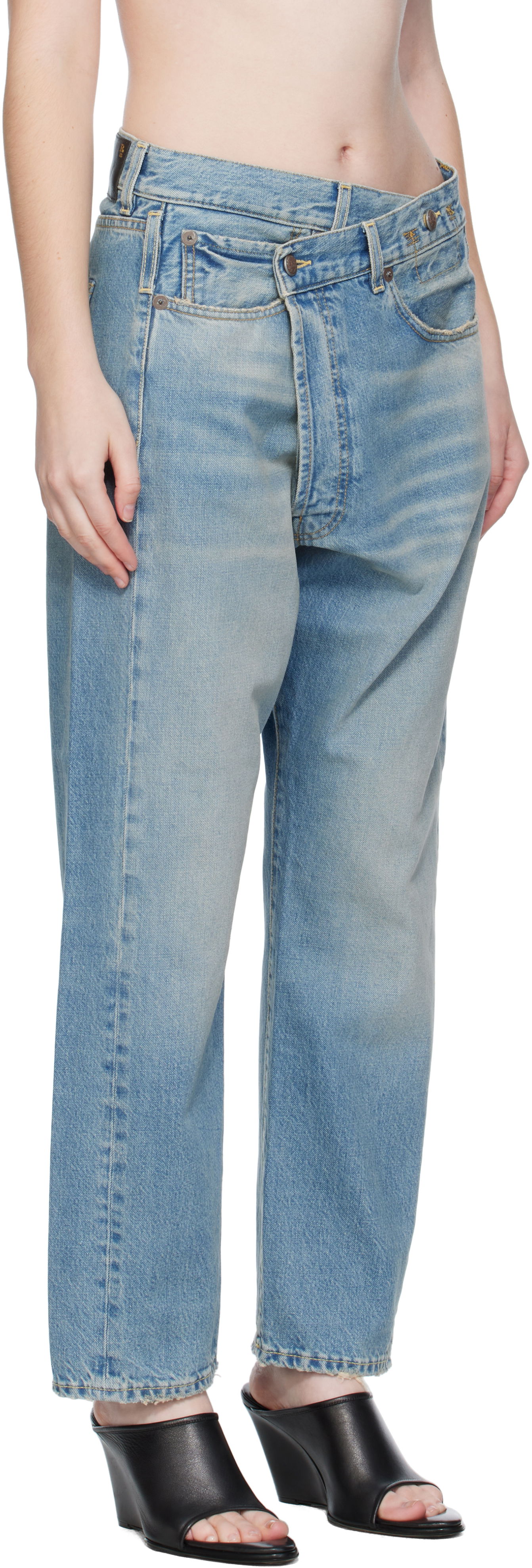 Дънки R13 R13 Crossover Jeans Синьо | R13W2048-D343A, 1