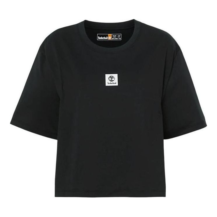 Тениска Timberland Logo Cropped T-Shirt Черно | A5RZX-001, 0