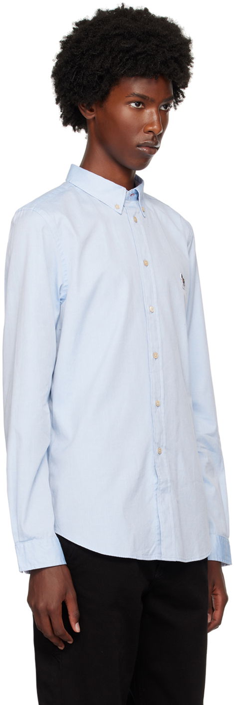 Риза Paul Smith PS Paul Smith Zebra Oxford Shirt Синьо | M2R-599R-FZEBRA-44, 1