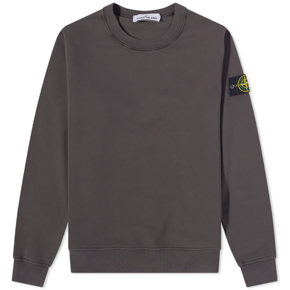 Пуловер Stone Island Garment Dyed Crewneck Сиво | 761563051-V0065, 0