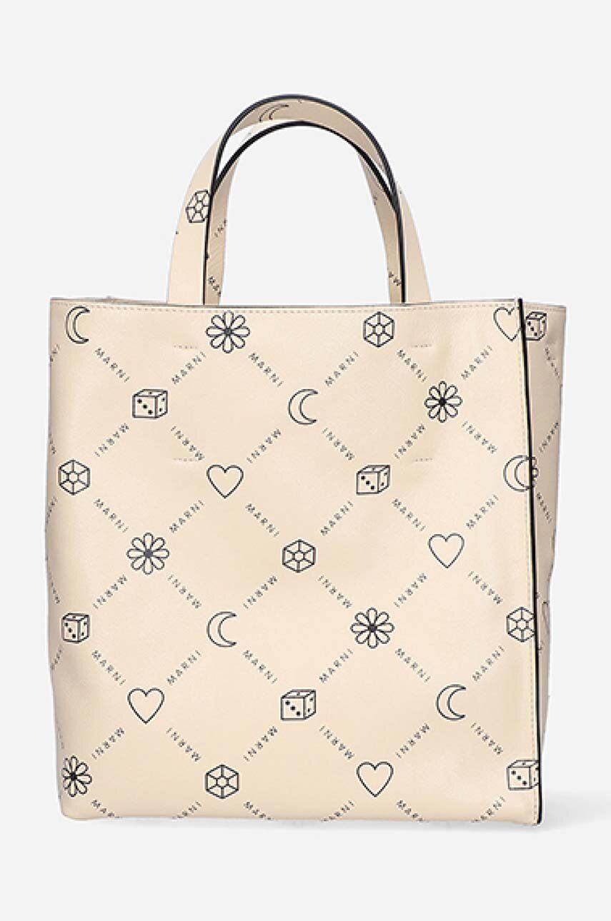 Дамска чанта Marni Leather Handbag Бежово | SHMP0018U4.P4599.00W12, 0