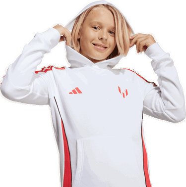 Суитчър adidas Performance Messi Kids' Hoodie Бяло | JY9524, 4