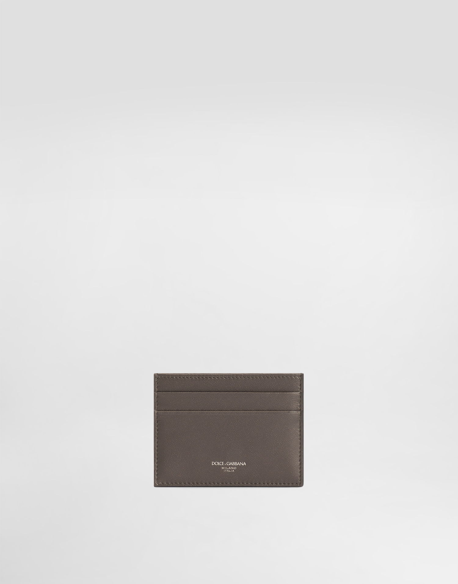 Портфейл Dolce & Gabbana Dolce & Gabbana Calfskin Card Holder Сиво | BP0330AV95680730, 0