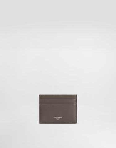 Портфейл Dolce & Gabbana Dolce & Gabbana Calfskin Card Holder Сиво | BP0330AV95680730, 0