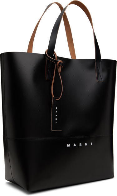 Голяма пазарска чанта Marni Marni Printed-Logo Tote Bag Черно | SHMQ0037A1 P5769, 1
