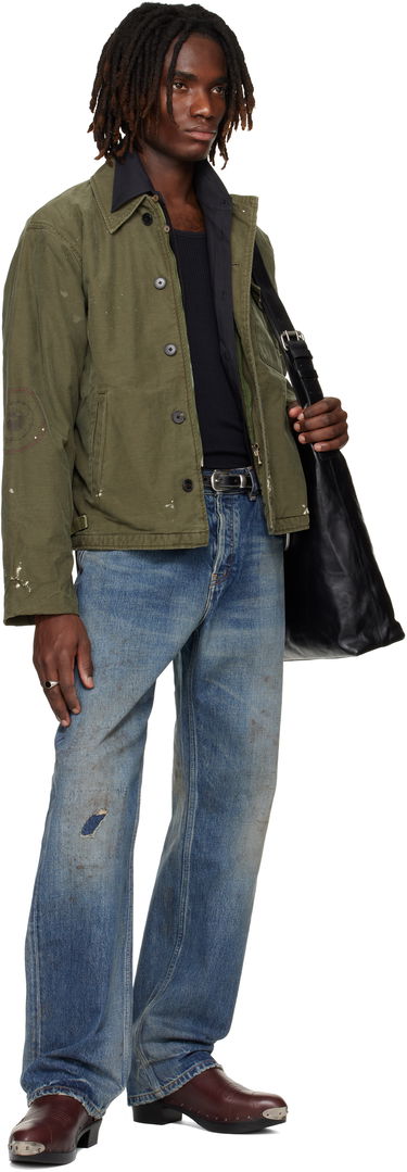 Яке Enfants Riches Déprimés 'Need to Suffer' Distressed Field Jacket Зелено | 030-556, 3