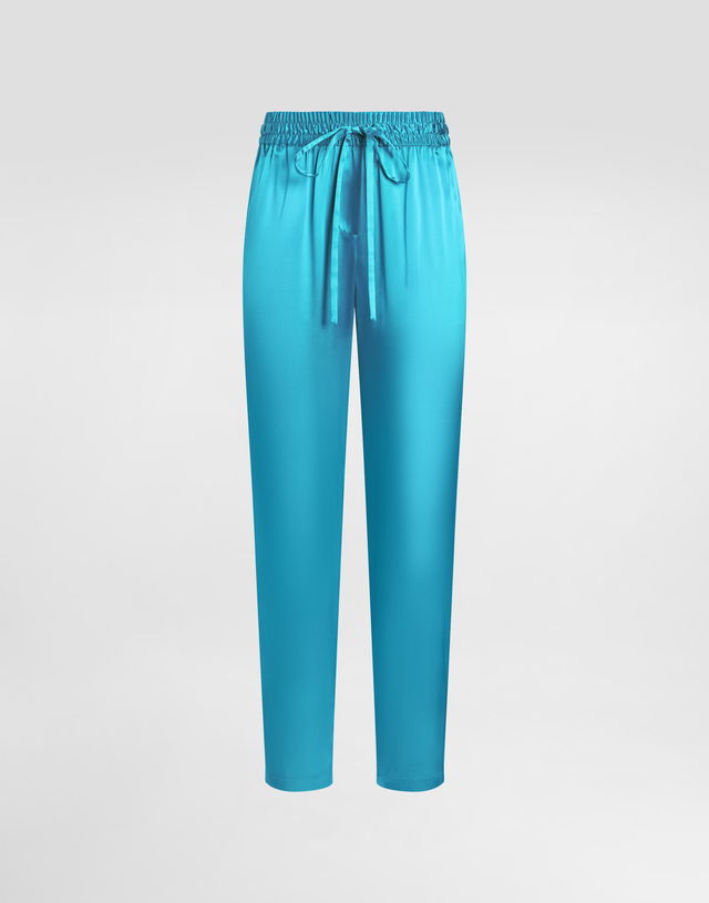 Dolce & Gabbana Silk Satin Elasticated Waistband Pants