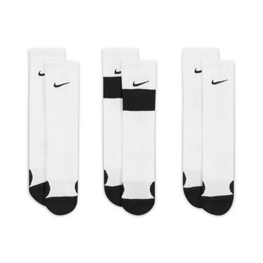 Чорапи Nike Elite Kids Basketball Crew Socks 3-Pack Бяло | CW6063-100, 3