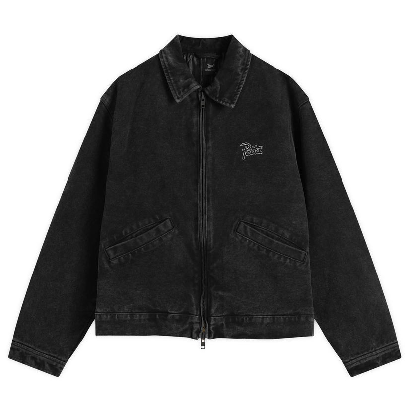 Яке Patta Washed Canvas Jacket, Size Small Черно | POC-AW25-4000-348-0025-001