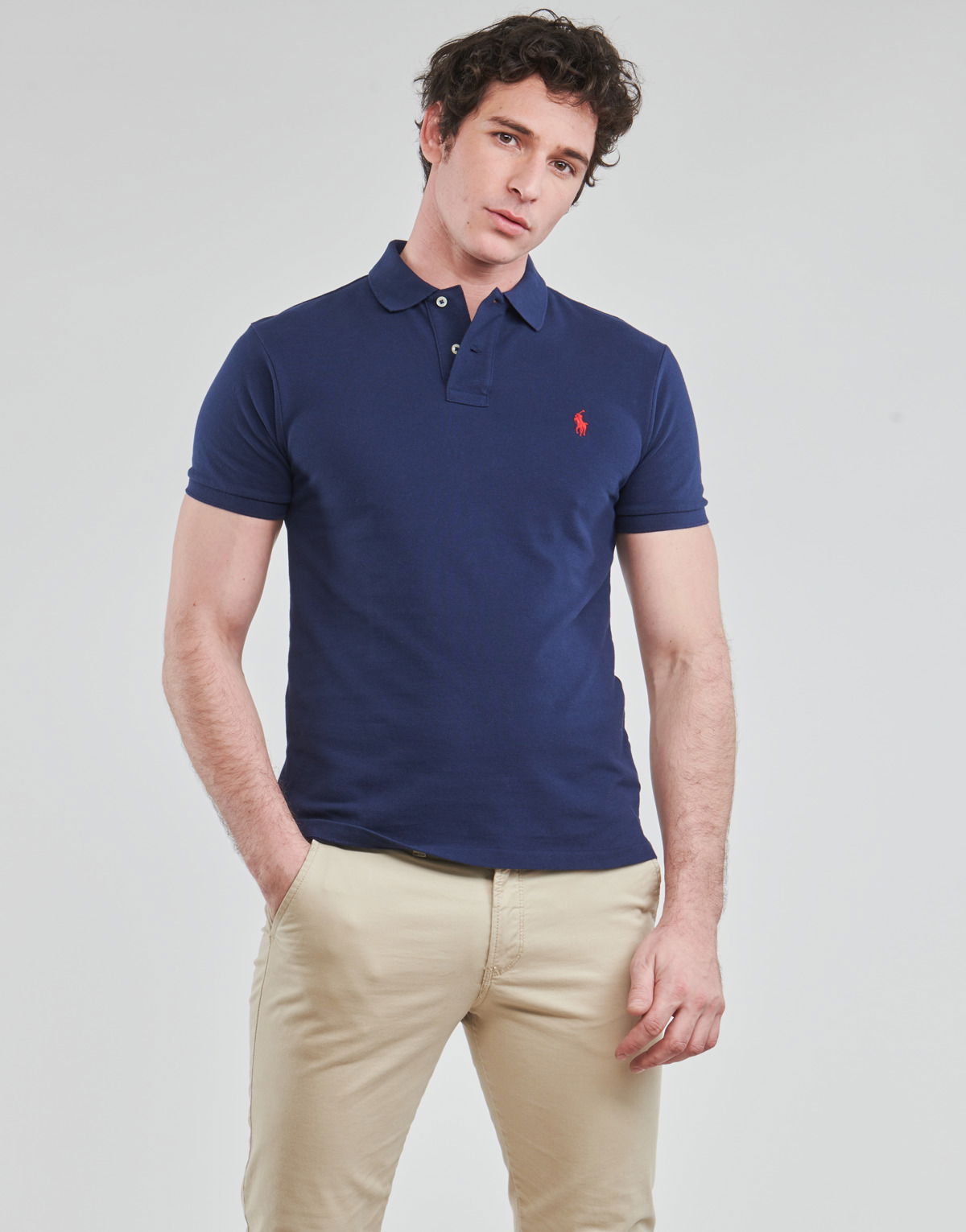 Поло тениска Polo by Ralph Lauren Polo Shirt Tee Тъмно синьо | 710795080007-NOS, 1