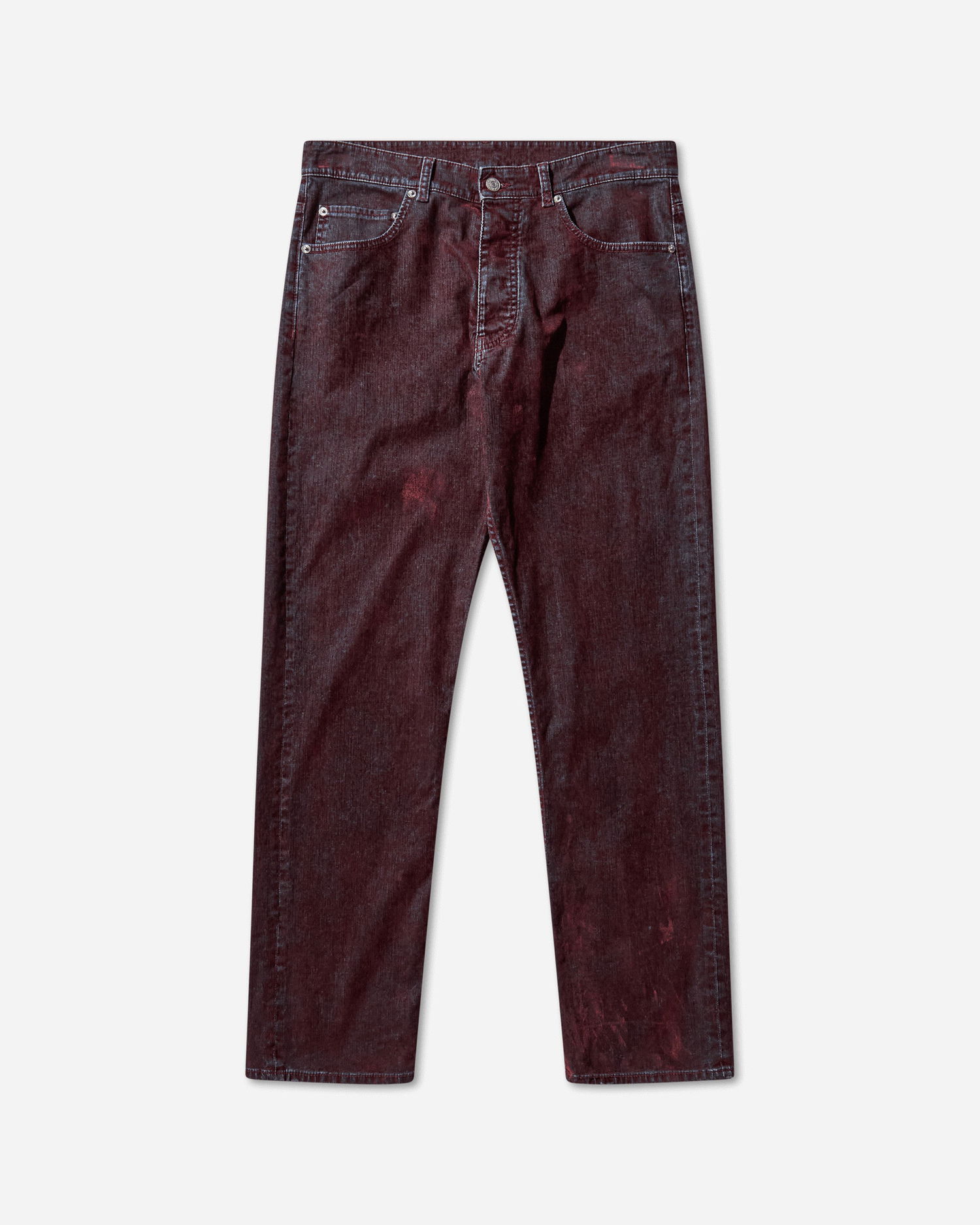 Дънки Maison Margiela Straight-Leg Jeans Бургунди | SH2LA0037 227, 1