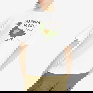 Тениска Human Made Duck Dry Alls Graphic T-Shirt, Size Large Бяло | HM29TE012-WHT, 2