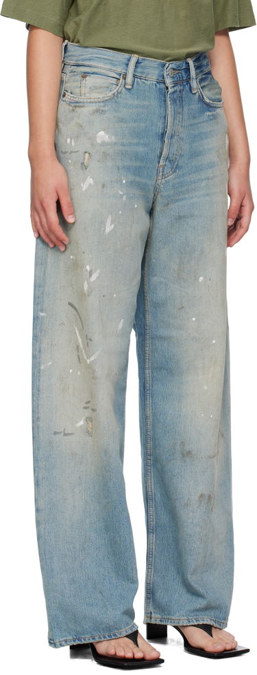 Дънки Acne Studios Acne Studios 1981 U Paint Splatter Jeans Синьо | C00096-, 1