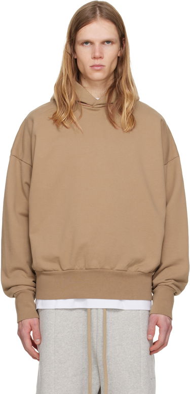 Суитчър Fear of God Fear of God Cotton Hoodie Бежово | FG25FW12-121TER-288, 0