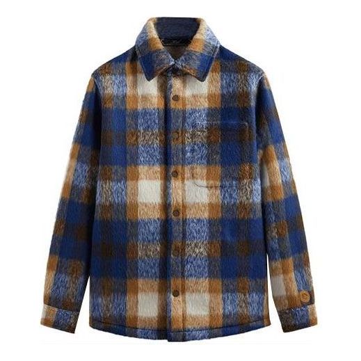 Риза KITH KITH Sheridan Check Shirt Jacket Синьо | KHM010383-483