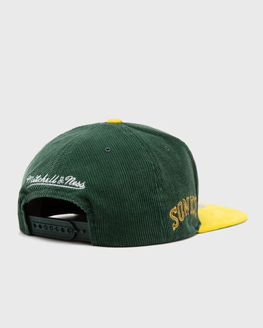 Шапка с козирка Mitchell & Ness Seattle Supersonics Corduroy Snapback Hat Зелено | HS10048-SSUGREN, 2
