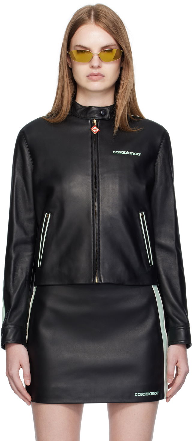 Casablanca Leather Racer Jacket