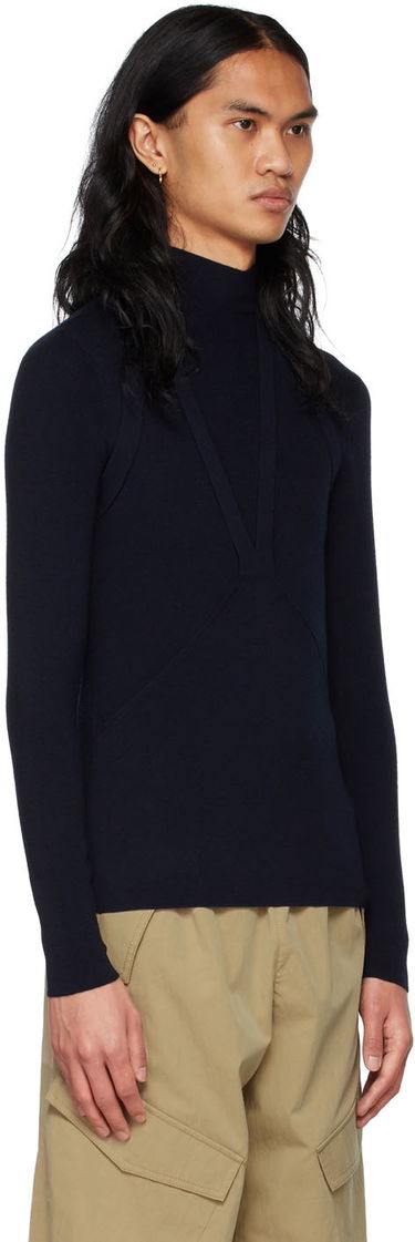 Пуловер Dion Lee Wool Turtleneck Тъмно синьо | C7062S22, 1