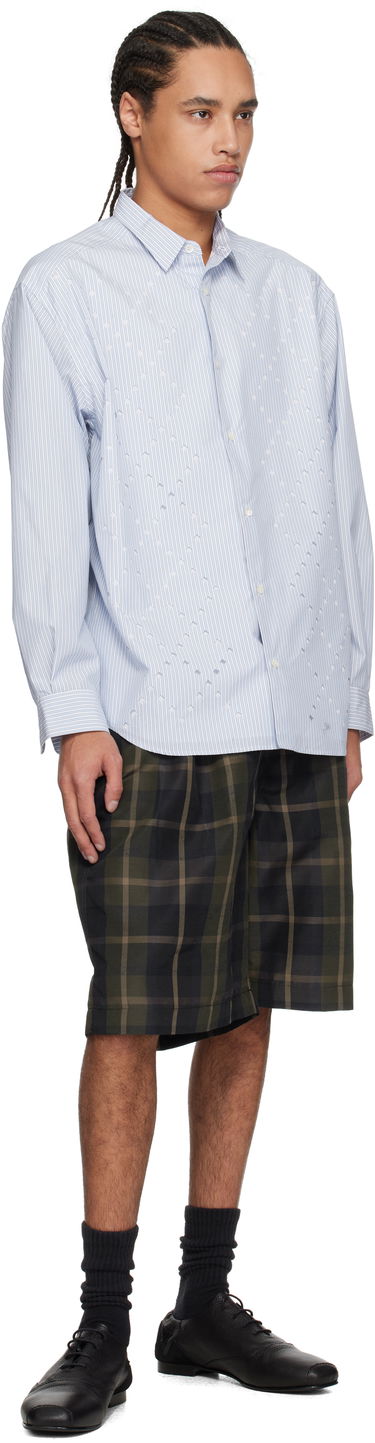 Къси панталони Comme des Garçons Comme des Garçons Homme Pleated Plaid Shorts Зелено | HO-P035-051, 3