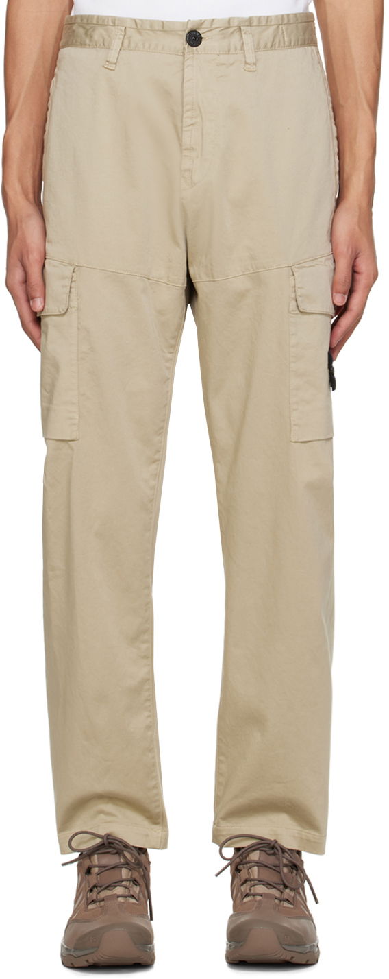 Карго панталони Stone Island Patch Cargo Pants Бежово | 801531012, 0