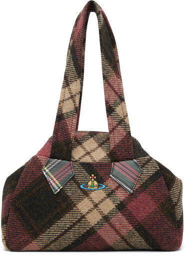 Голяма пазарска чанта Vivienne Westwood Medium Yasmine Archive Plaid Tote Bag Многоцветен | 4702000RW-W018D-, 0