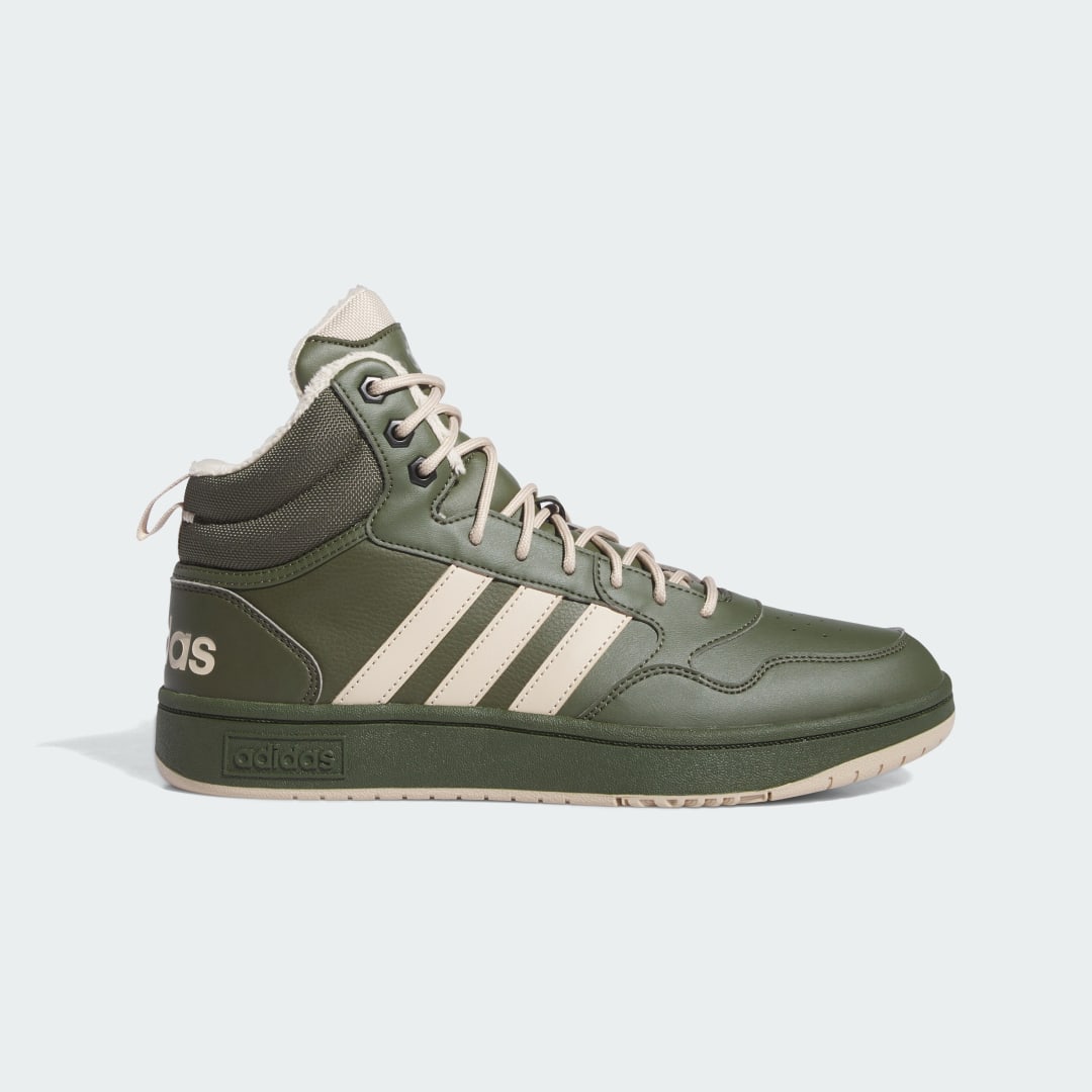 Кецове и обувки adidas Performance Hoops 3.0 Mid Winterized Зелено | IH0163, 0