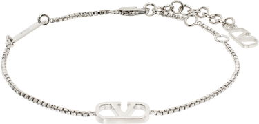 Гривна Valentino Metal Chain Bracelet with Logo Металик | 6Y2J0N40MET, 0