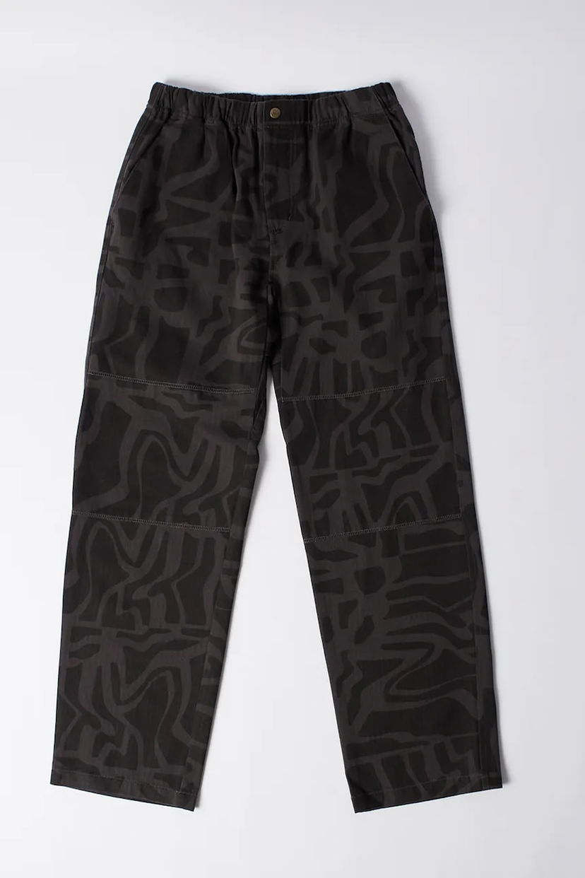 Панталони By Parra Parra Broken ftp Abstract Pattern Pants Черно | 54341