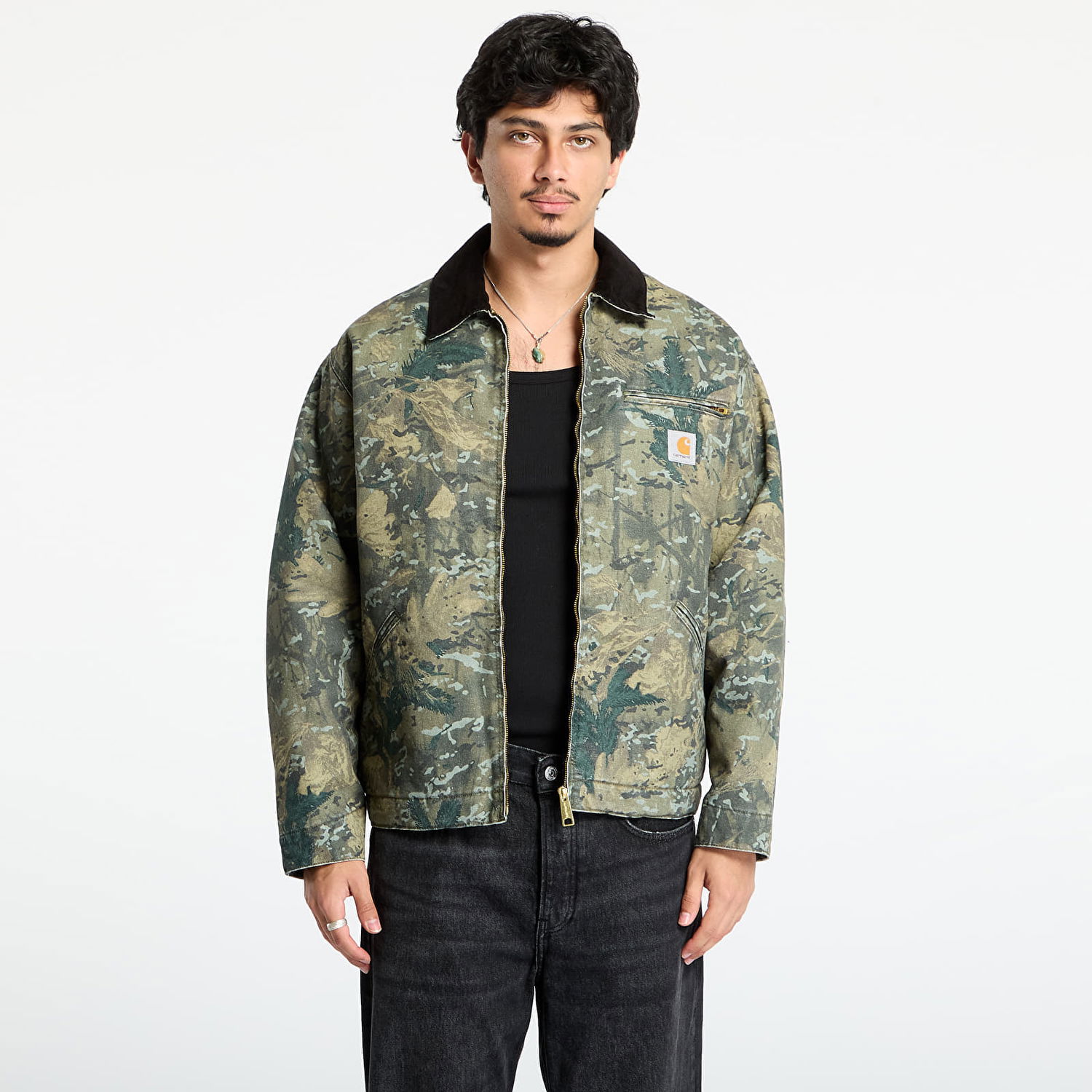 Яке Carhartt WIP OG Detroit Jacket Camo Stone Washed Многоцветен | I035614.3BL06, 0