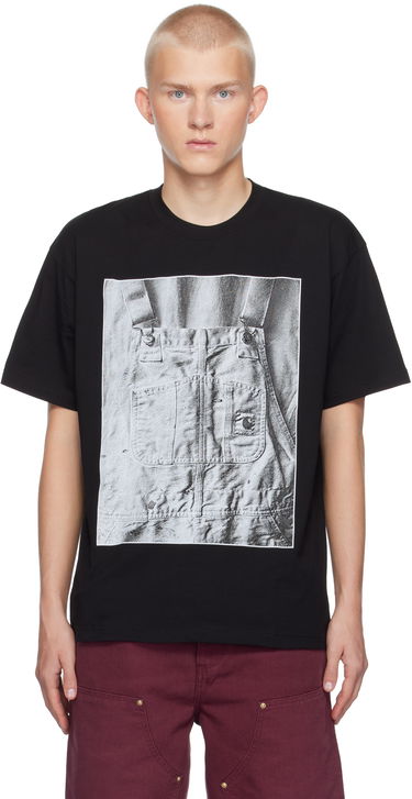Тениска Carhartt WIP Black BIB Graphic Print T-Shirt Черно | I033962, 0