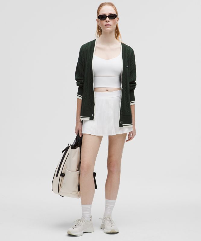 Пуловер lululemon Cable-Knit Tennis Cardigan Зелено | prod20001107, 1