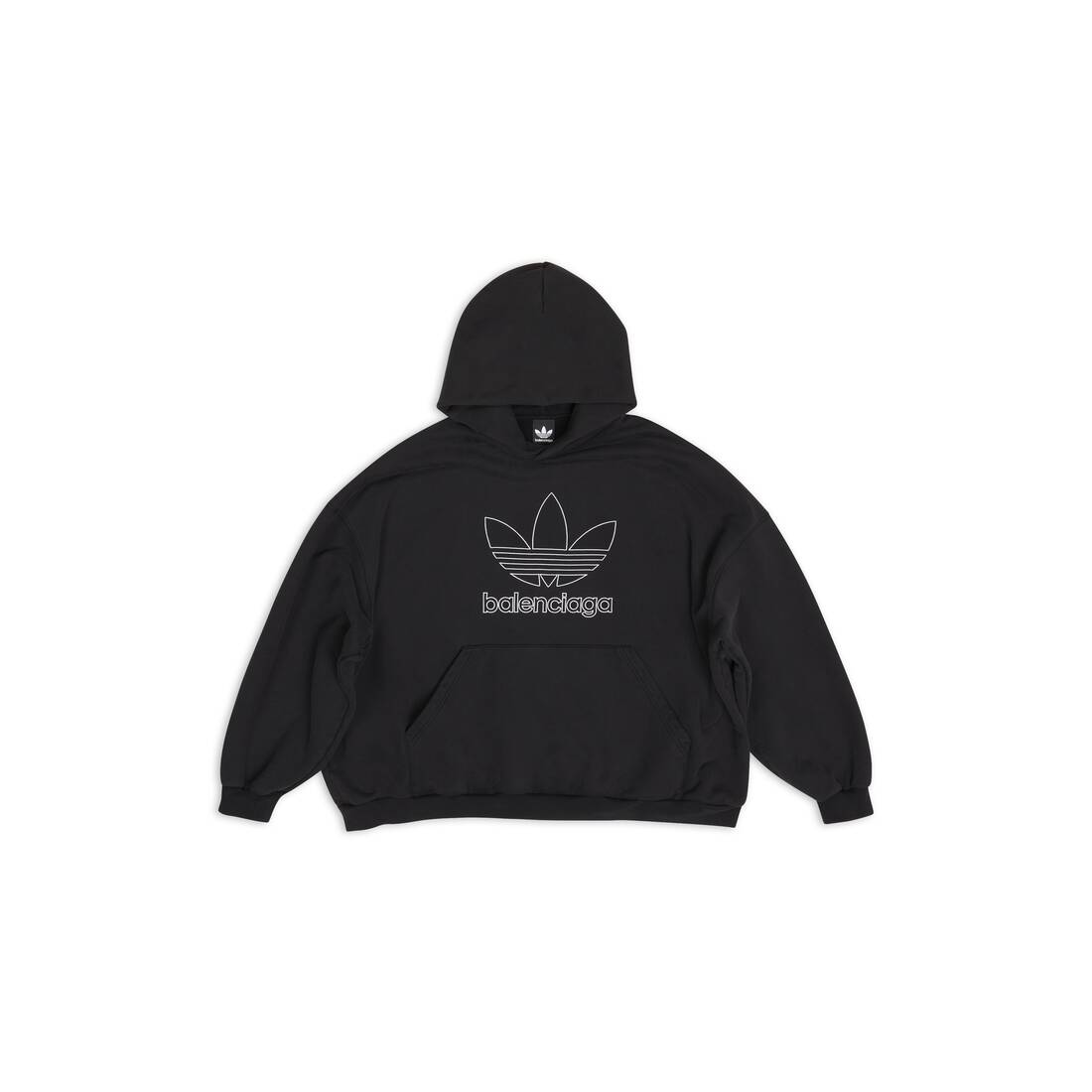 Суитчър Balenciaga adidas x Large Hoody Black/White Черно | 712396-TNVA9-1070, 0