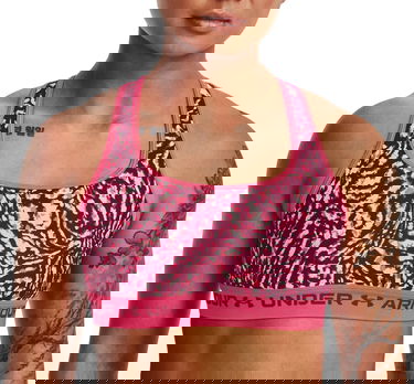 Сутиен Under Armour Crossback Mid Print Bra Розово | 1361042-975, 0