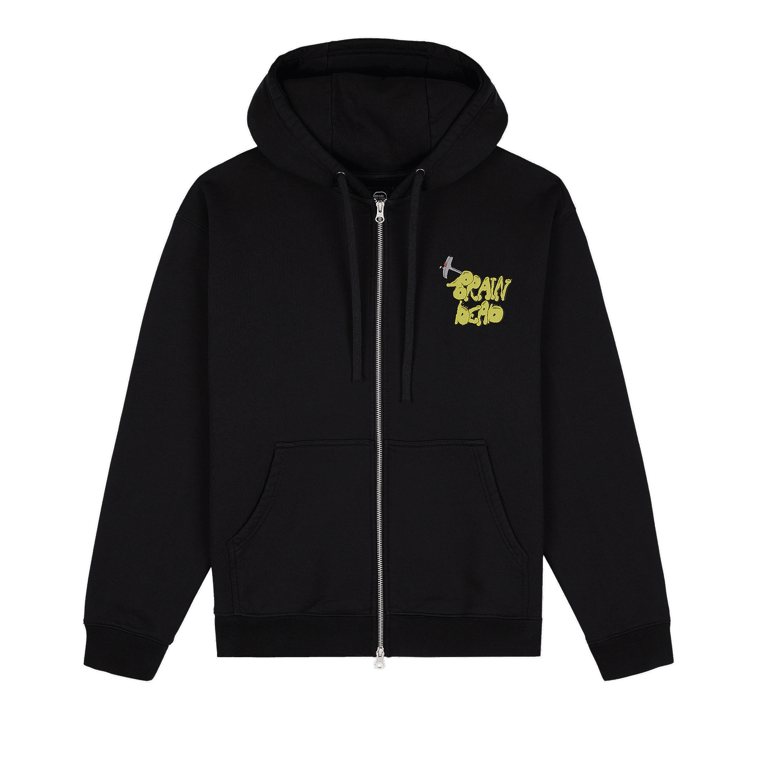 Суитчър Brain Dead Stoned Head Zip Hoodie Черно | BDW22T20002762BK01, 0
